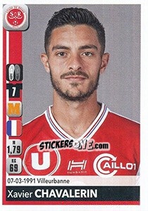 Sticker Xavier Chavalerin - FOOT 2018-2019 n. 386 - Panini