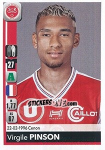 Sticker Virgile Pinson - FOOT 2018-2019 n. 395 - Panini