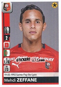 Sticker Mehdi Zeffane - FOOT 2018-2019 - Panini