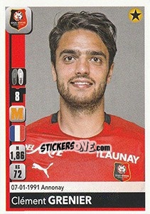 Cromo Clément Grenier - FOOT 2018-2019 - Panini