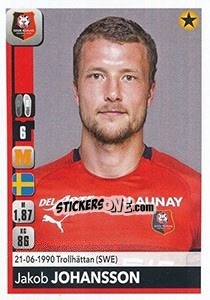 Sticker Jakob Johansson - FOOT 2018-2019 - Panini