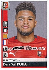 Cromo Denis-Will Poha - FOOT 2018-2019 n. 415 - Panini