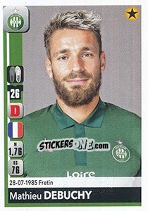 Sticker Mathieu Debuchy - FOOT 2018-2019 n. 428 - Panini