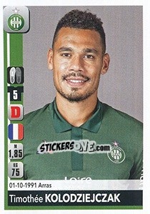 Sticker Timothée Kolodziejczak - FOOT 2018-2019 n. 429 - Panini
