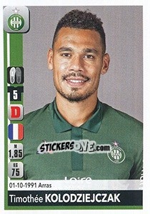 Sticker Timothée Kolodziejczak - FOOT 2018-2019 - Panini