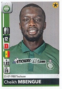 Sticker Cheikh Mbengue - FOOT 2018-2019 n. 430 - Panini
