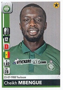 Sticker Cheikh Mbengue - FOOT 2018-2019 - Panini