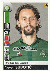 Sticker Neven Subotic - FOOT 2018-2019 n. 434 - Panini