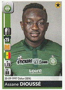 Sticker Assane Dioussé - FOOT 2018-2019 n. 436 - Panini