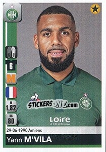 Sticker Yann M'Vila - FOOT 2018-2019 n. 437 - Panini