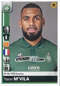 Sticker Yann M'Vila - FOOT 2018-2019 - Panini