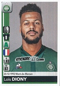 Sticker Loïs Diony - FOOT 2018-2019 n. 441 - Panini