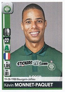Cromo Kévin Monnet-Paquet - FOOT 2018-2019 n. 444 - Panini