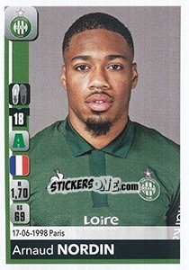 Figurina Arnaud Nordin - FOOT 2018-2019 - Panini