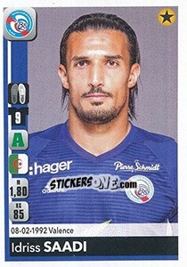 Cromo Idriss Saadi - FOOT 2018-2019 - Panini