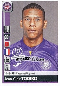 Sticker Jean-Clair Todibo - FOOT 2018-2019 n. 483 - Panini