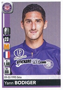 Sticker Yann Bodiger - FOOT 2018-2019 n. 486 - Panini