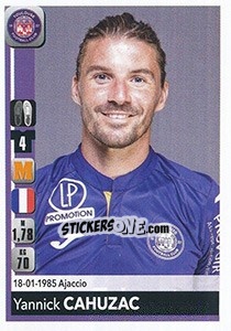 Sticker Yannick Cahuzac - FOOT 2018-2019 - Panini