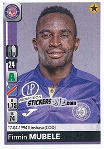 Sticker Firmin Mubele - FOOT 2018-2019 - Panini