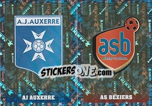 Sticker Écussons (Aj Auxerre / As Béziers) - FOOT 2018-2019 - Panini