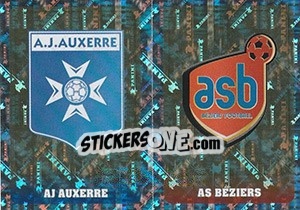 Sticker Écussons (Aj Auxerre / As Béziers) - FOOT 2018-2019 n. 520 - Panini
