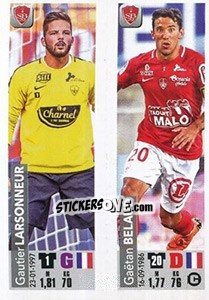 Cromo Gautier Larsonneur / Gaëtan Belaud - FOOT 2018-2019 - Panini