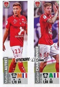 Sticker Mathias Autret / Gaëtan Charbonnier - FOOT 2018-2019 n. 525 - Panini