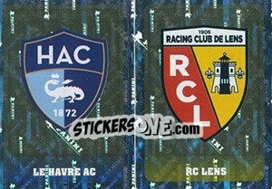 Sticker écussons (Havre AC / RC Lens) - FOOT 2018-2019 n. 533 - Panini