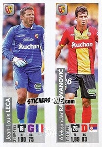 Sticker Jean-Louis Leca / Aleksandar Radovanovic - FOOT 2018-2019 n. 536 - Panini
