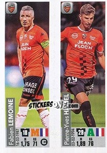 Sticker Fabien Lemoine / Pierre-Yves Hamel - FOOT 2018-2019 - Panini