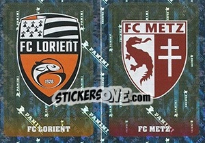 Sticker écussons (FC Lorient / Metz FC) - FOOT 2018-2019 n. 540 - Panini