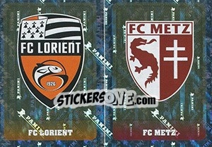 Cromo écussons (FC Lorient / Metz FC)