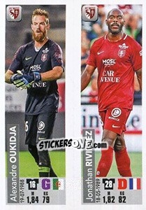 Sticker Alexandre Oukidja / Jonathan Rivierez - FOOT 2018-2019 - Panini