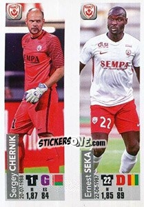 Sticker Sergey Chernik / Ernest Seka - FOOT 2018-2019 n. 544 - Panini