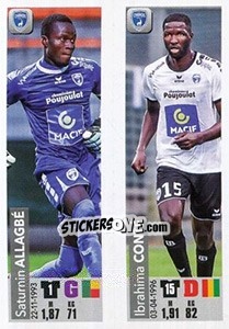 Sticker Saturnin Allagbé / Ibrahima Conté - FOOT 2018-2019 n. 546 - Panini