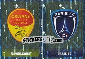 Sticker Écussons (Us Orléans / Paris Fc) - FOOT 2018-2019 n. 550 - Panini