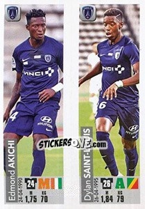 Sticker Edmond Akichi /  Dylan Saint / Louis - FOOT 2018-2019 n. 552 - Panini