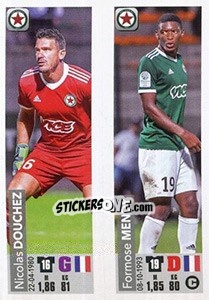 Sticker Nicolas Douchez / Formose Mendy - FOOT 2018-2019 - Panini