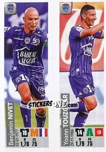 Sticker Benjamin Nivet / Yoann Touzghar - FOOT 2018-2019 n. 559 - Panini