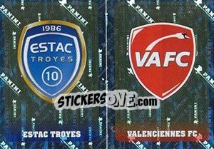 Cromo écussons (Estac Troyes / Valenciennes FC) - FOOT 2018-2019 - Panini