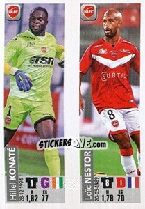 Sticker Hillel Konaté / Loïc Nestor - FOOT 2018-2019 n. 561 - Panini