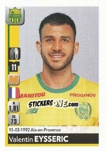 Cromo Valentin Eysseric - FOOT 2018-2019 - Panini