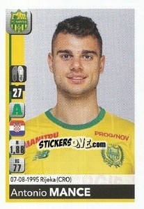 Figurina Antonio Mance - FOOT 2018-2019 - Panini