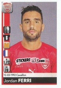 Sticker Jordan Ferri - FOOT 2018-2019 n. M29 - Panini