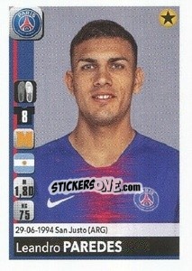 Figurina Leandro Paredes - FOOT 2018-2019 - Panini