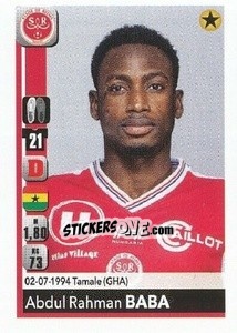 Sticker Abdul Rahman Baba - FOOT 2018-2019 n. M33 - Panini