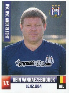 Sticker Hein Vanhaezebrouck - Belgian Pro League 2018-2019 n. 4 - Panini