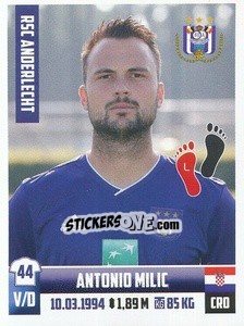 Sticker Antonio Milic - Belgian Pro League 2018-2019 n. 9 - Panini