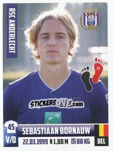 Cromo Sebastiaan Bornauw - Belgian Pro League 2018-2019 - Panini