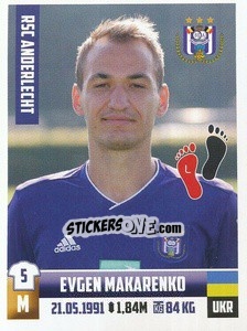 Figurina Evgen Makarenko - Belgian Pro League 2018-2019 - Panini